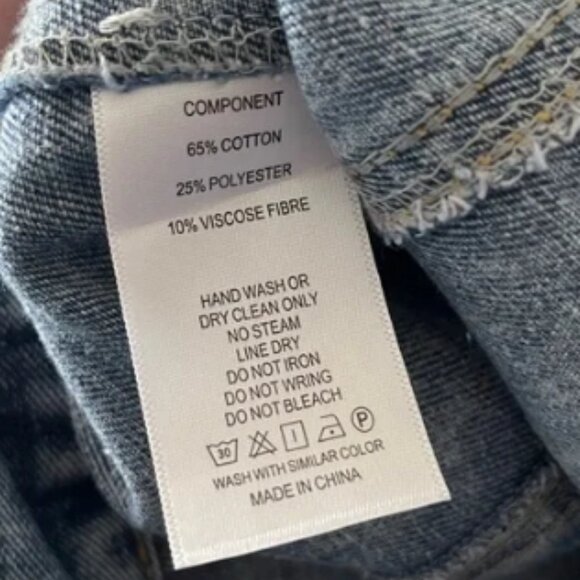 Heirloom Bridal Company Beaded Name Jacket - Blue Denim, “Wifey” Embroidery - Picture 5 of 7